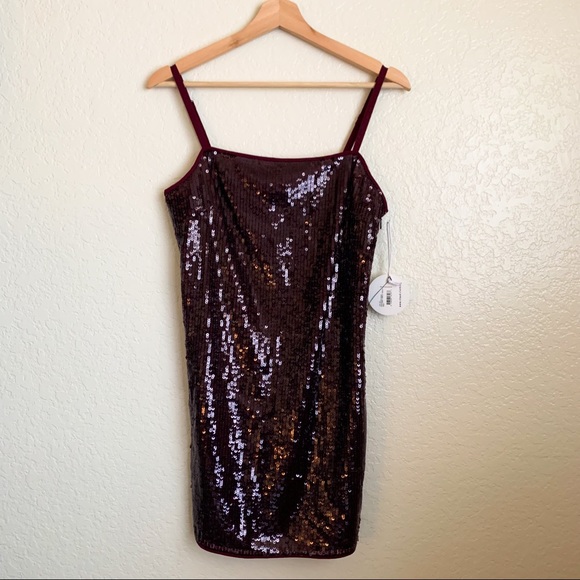 STAUD Sequin Mini Cocktail Dress 6 - Picture 2 of 5